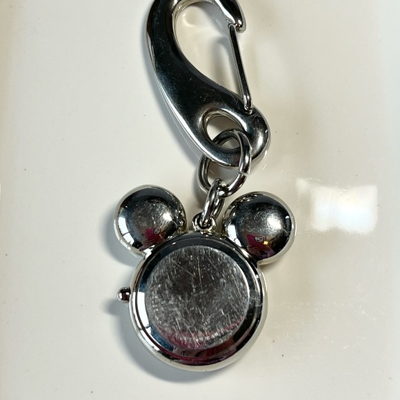 Disney Mickey Mouse silver-tone pendant or pocket watch with 3D ears